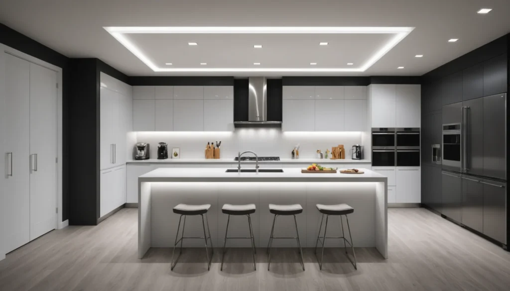faux plafond cuisine spot