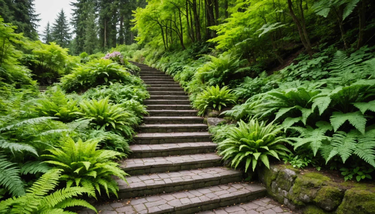 escalier de jardin pour terrain en pente