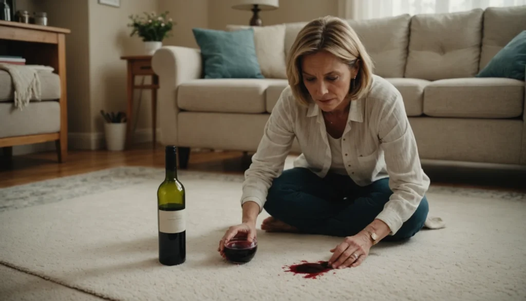 enlever les taches de vin rouge sur un tapis