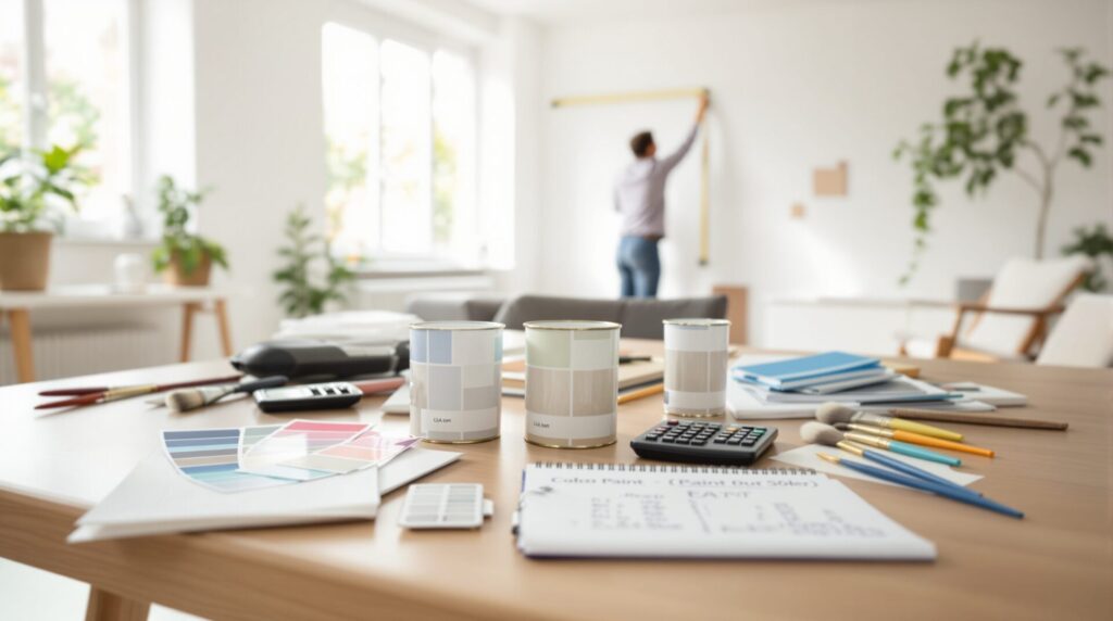 comment calculer la quantité de peinture pour une maison
