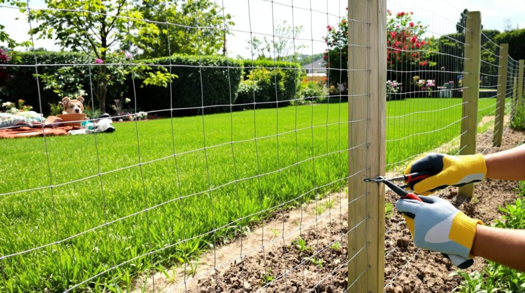 comment faire une clôture en grillage