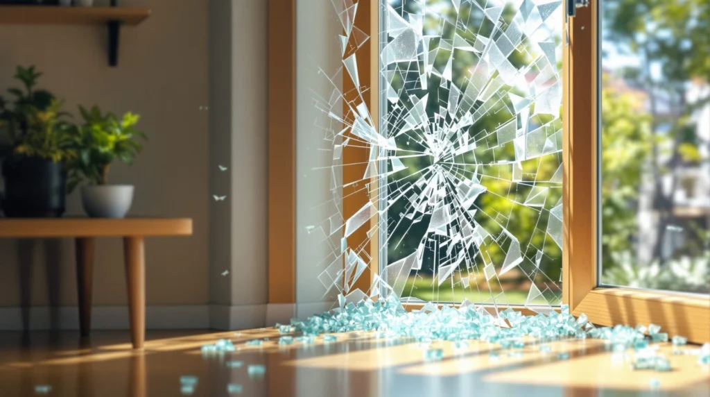 vitre cassée