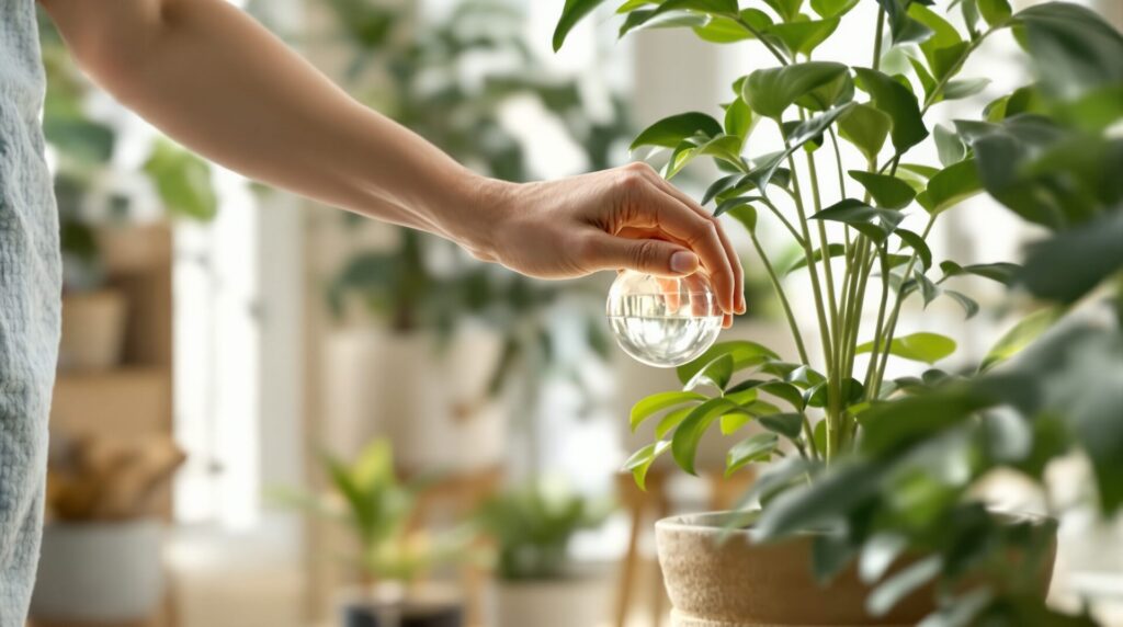 boule arrosage plante