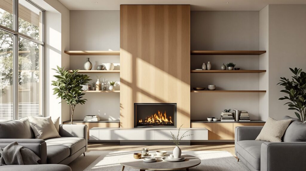 coffrage pour cacher une cheminée