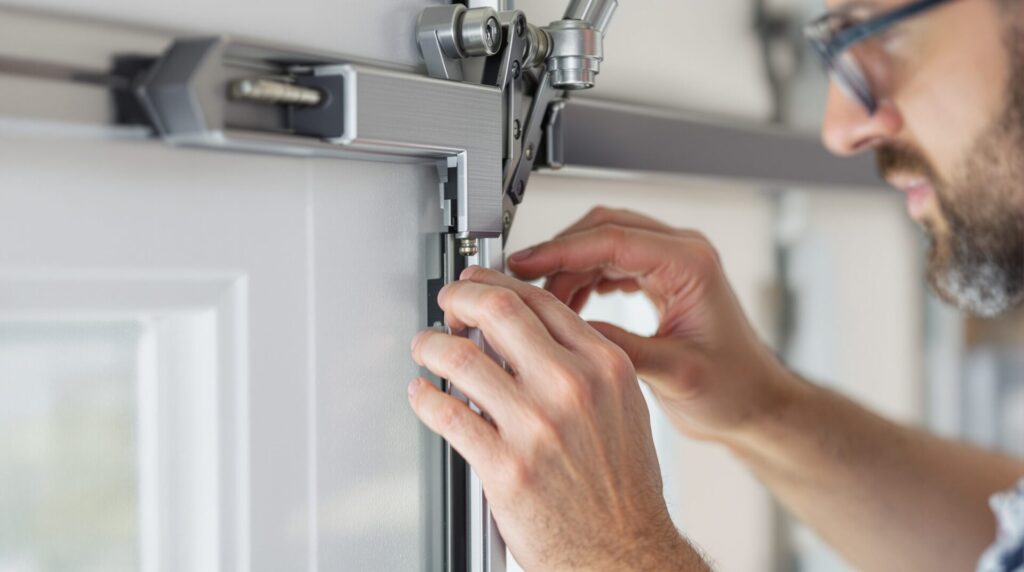 serrure porte de garage coulissante