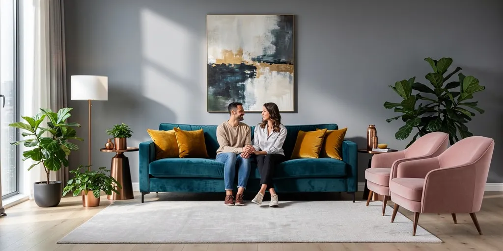 couleur qui va avec le bleu canard