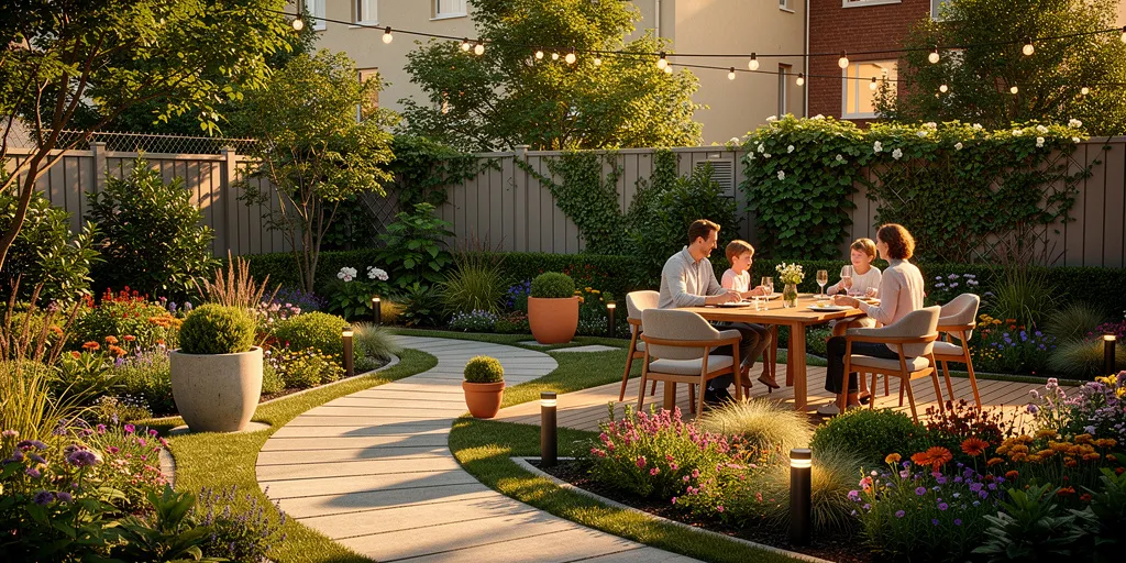 jardin de 100m2 photo