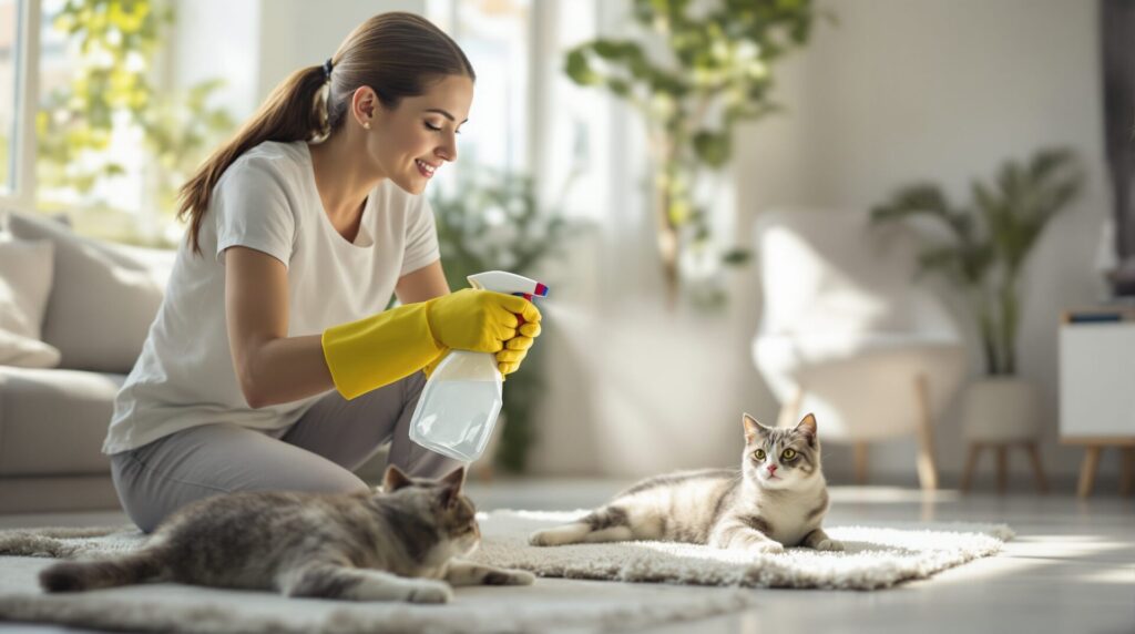 est-ce que la javel tue les puces de chat