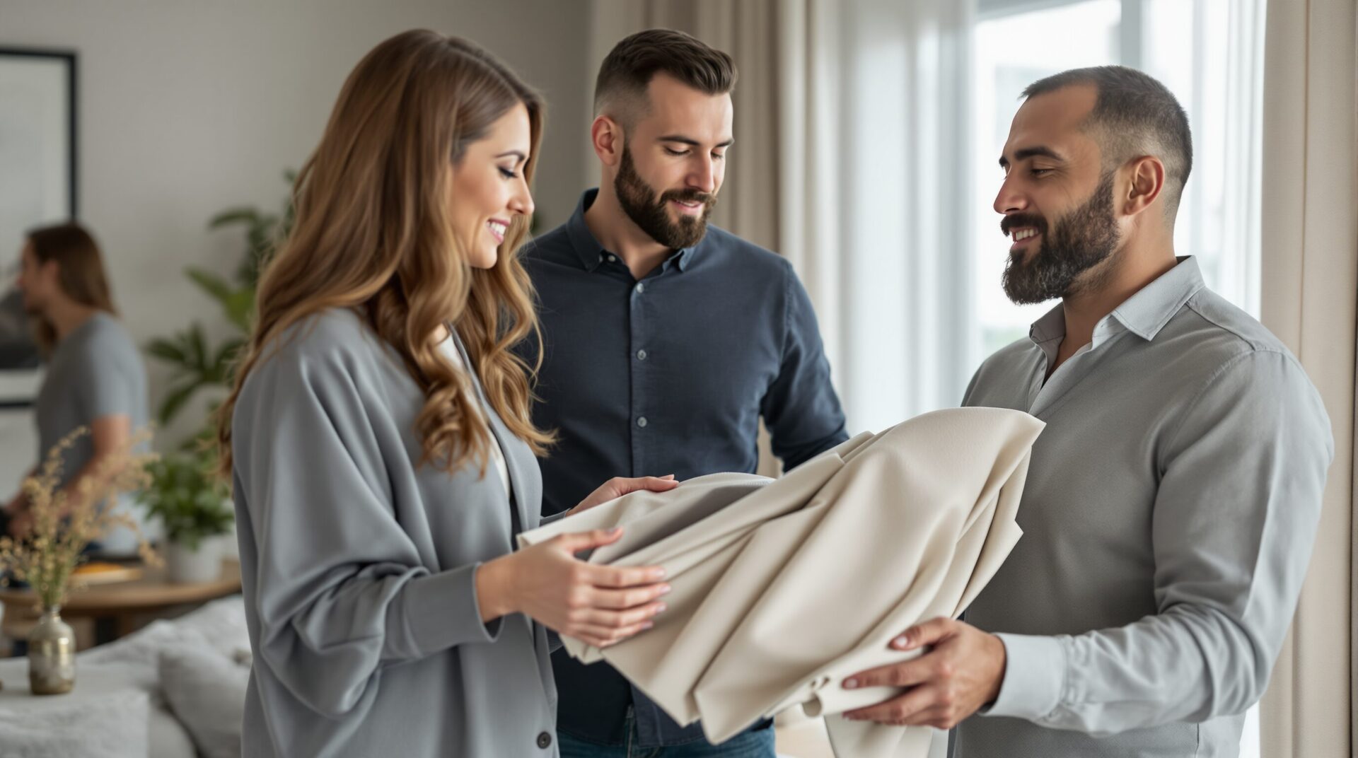 sélection des tissus pour rideaux sur mesure