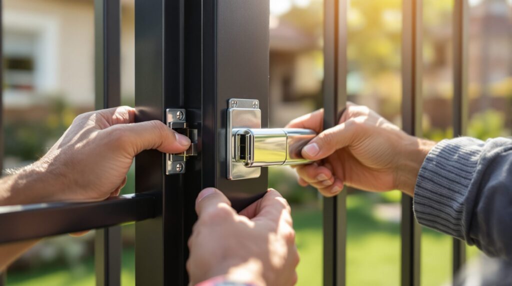 serrure portail exterieur