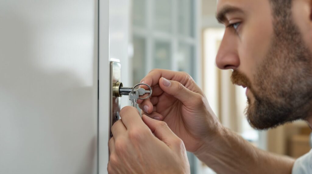 serrure bloquée clé tourne pas