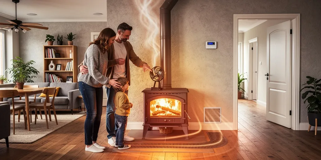 comment diffuser la chaleur d'un poêle dans toute la maison