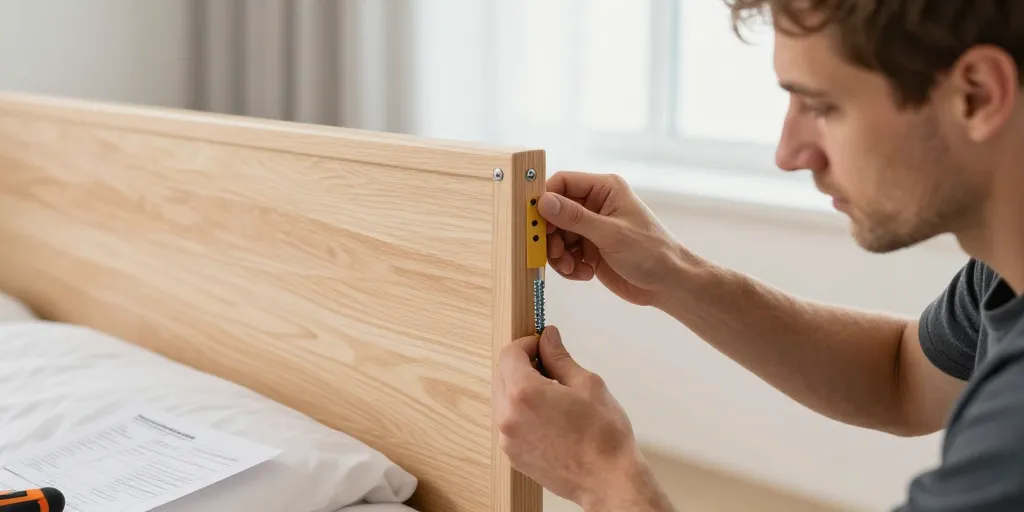 cadre bois action tête de lit