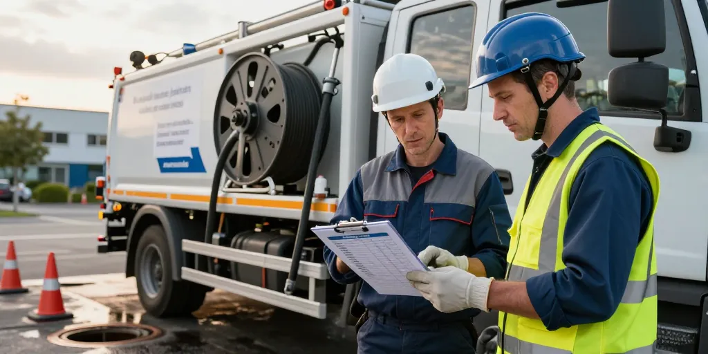 camion pour deboucher canalisation