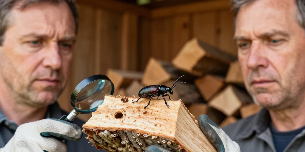capricorne du bois de chauffage