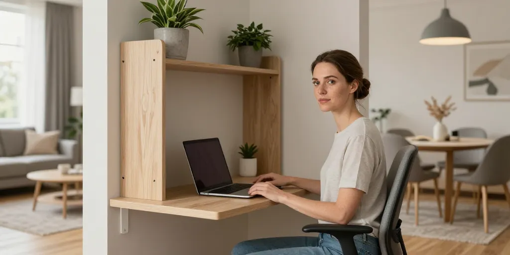 coin bureau dans salon salle à manger