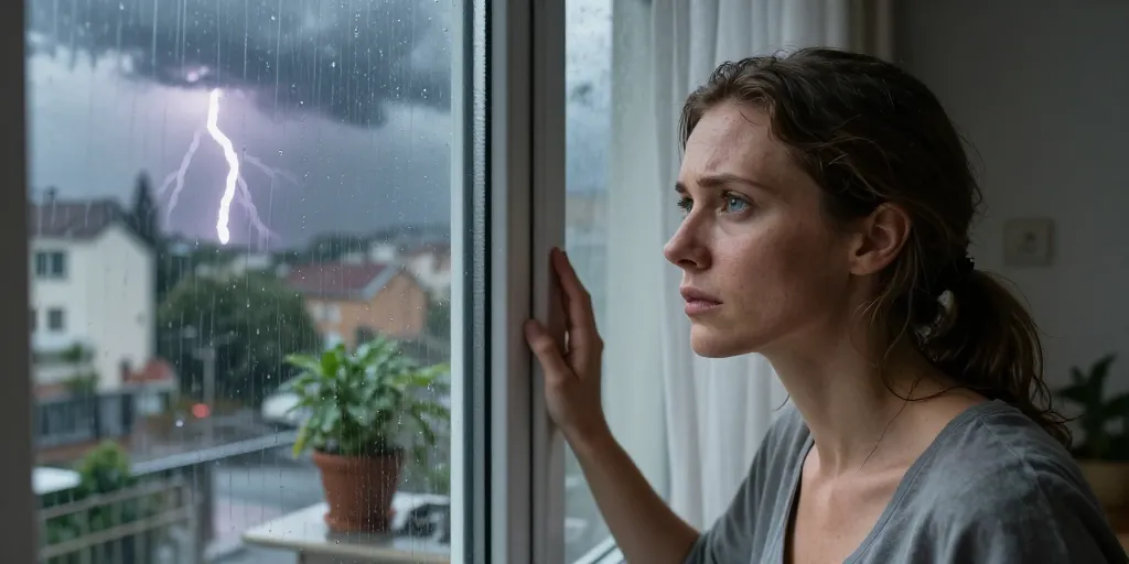 fenêtre ouverte orage