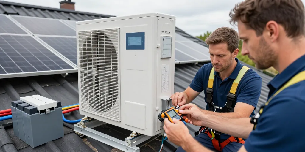 Guide complet : installer et configurer une pompe à chaleur sur panneaux solaires