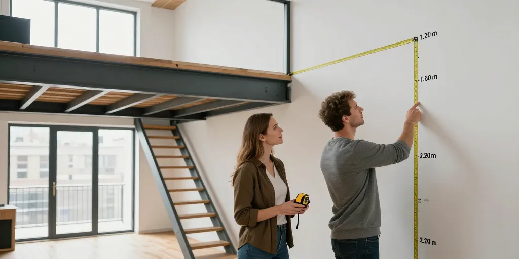 hauteur minimum mezzanine