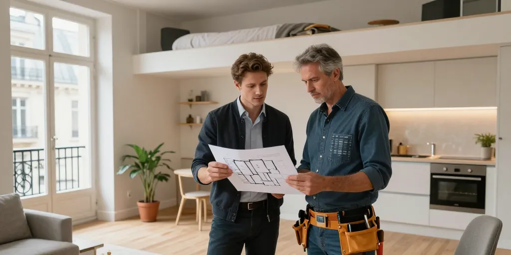 rénovation studio Paris