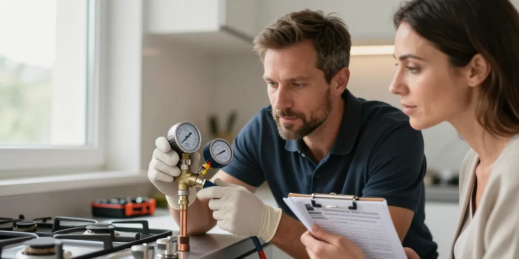 robinet gaz cuisine norme