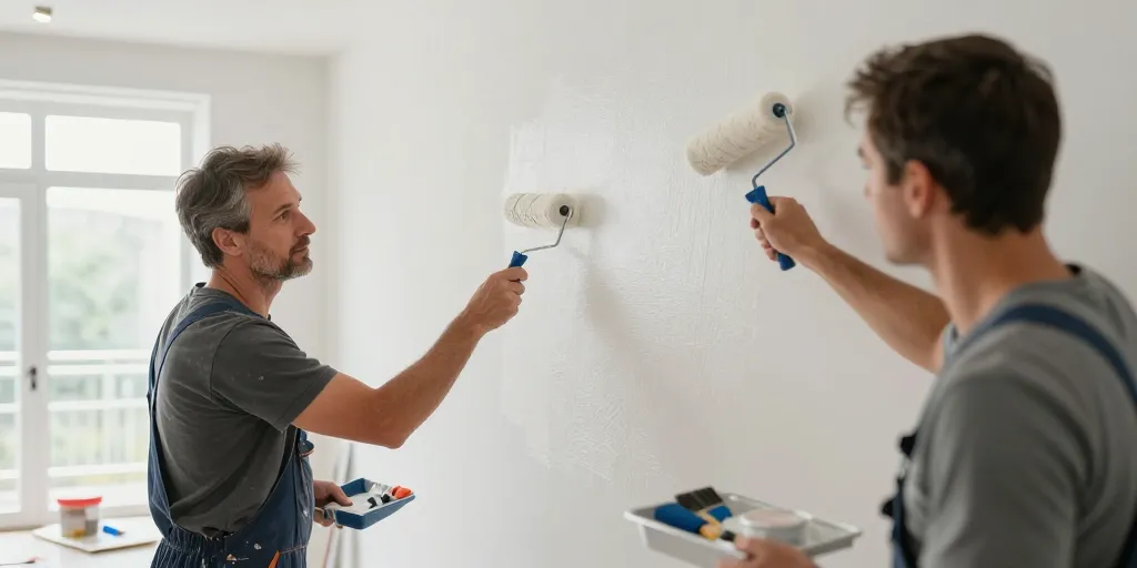 traces rouleau peinture