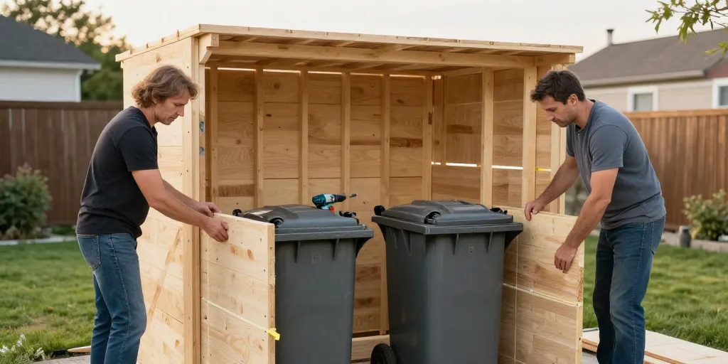 abris poubelle palette