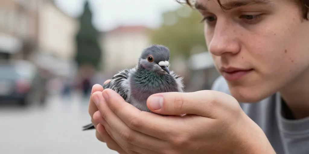 bébé pigeon