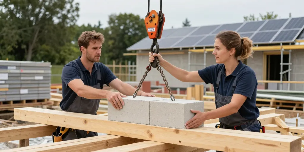 Chantiers écologiques : comment manipuler des matériaux lourds en toute sécurité ?