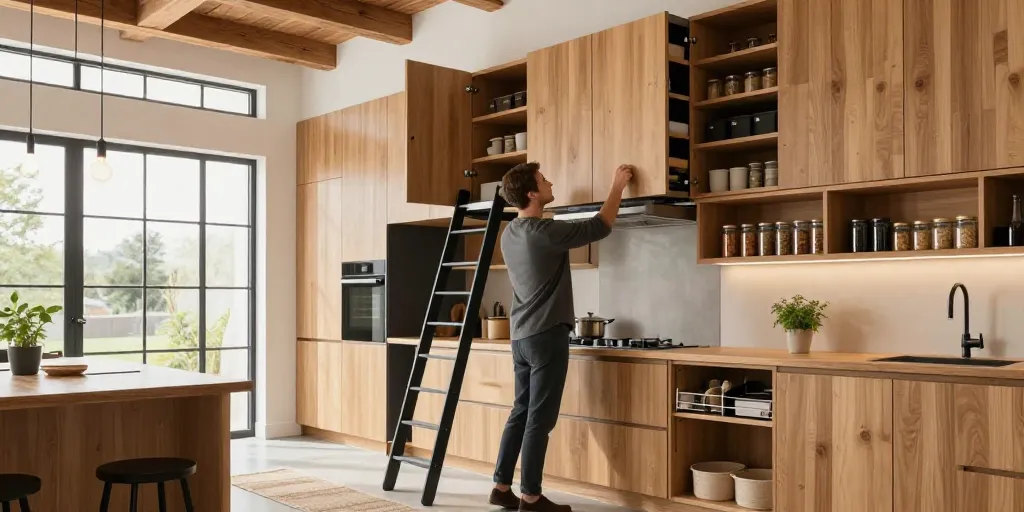 cuisine grande hauteur sous plafond