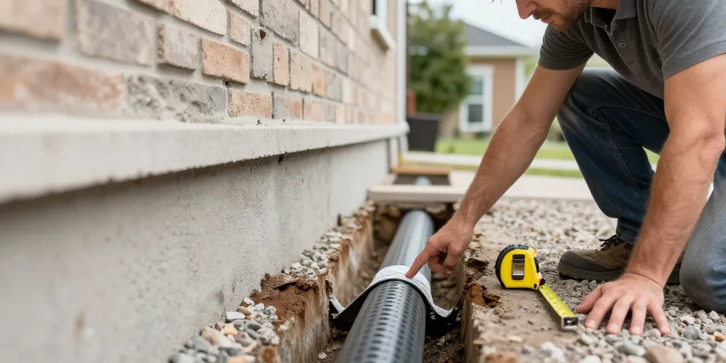 drain maison sans fondation