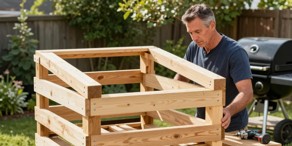 fabriquer un abri barbecue en palette