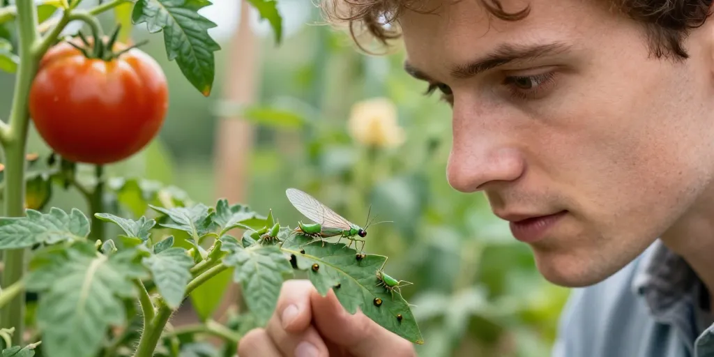 petit insecte vert jardin