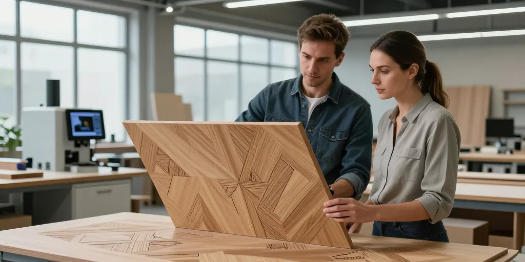 exploration et innovations des techniques de placage bois