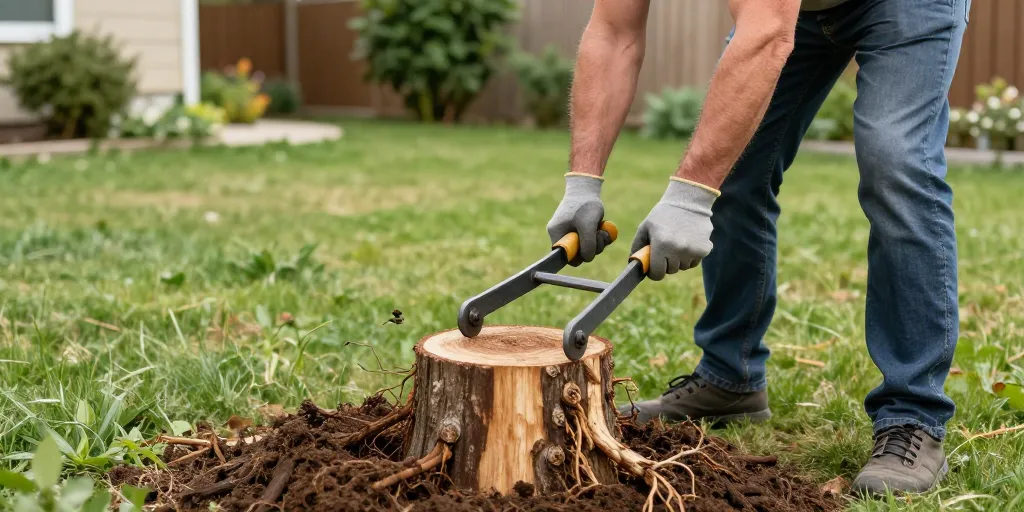 comment déraciner un arbre facilement