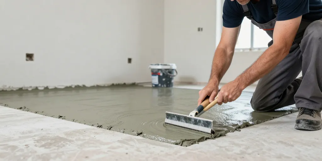 mettre à niveau un sol intérieur