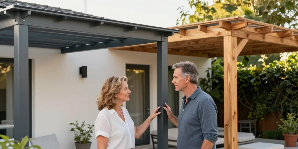 Pergola bois ou aluminium : laquelle choisir pour son extérieur ?