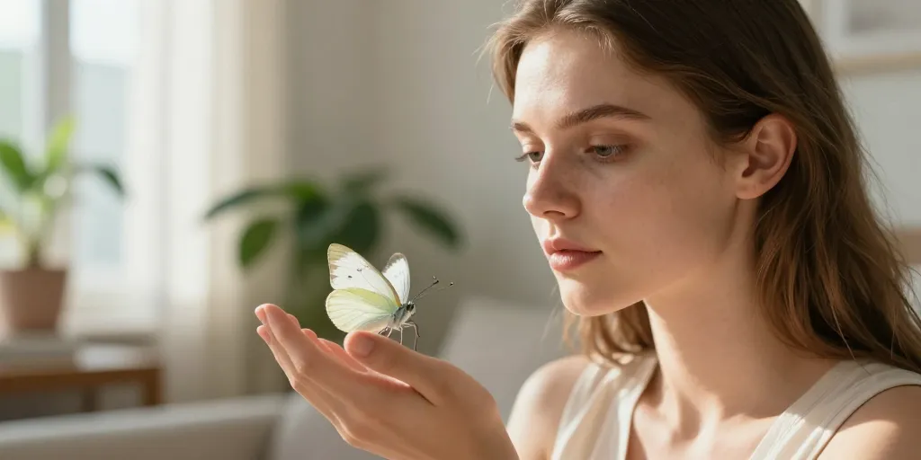 voir un papillon blanc