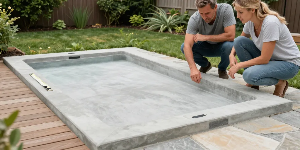 sur quoi poser un spa extérieur