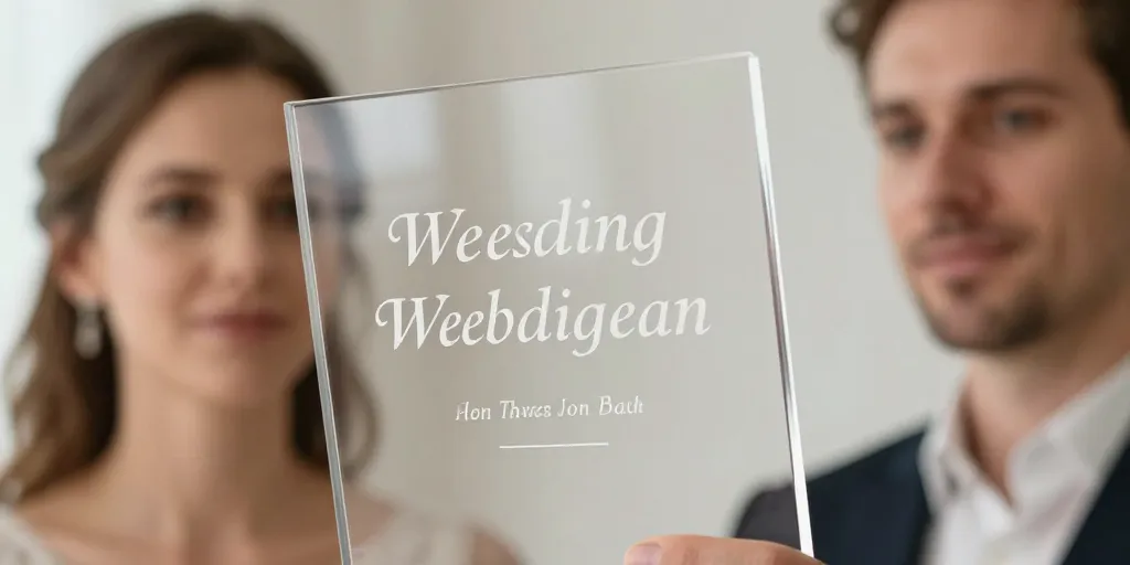 faire part mariage transparent